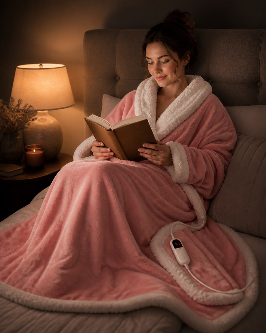 Reading in bed in Tovelle